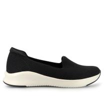 Tenis usaflex slip on tecido preto af3212