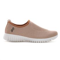 Tênis Usaflex Slip On Tricot Monograma Marrom - Feminino Tênis Usaflex Slip On Tricot Monograma Marrom - Feminino