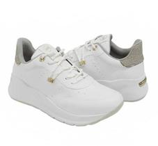 Tênis Via Marte Branco Glitter Adulto Feminino - 23260503 Tênis Via Marte Branco Glitter Adulto Feminino - 23260503