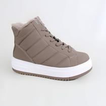 Tênis Via Marte Casual Abotinado 306003 Taupe Gray