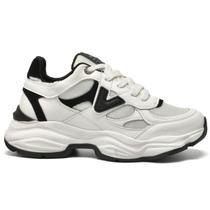 Tênis Via Marte Chunky Branco/Preto Tendência Versatilidade