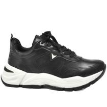 Tênis Via Marte Feminino Casual 140-003 Preto Tênis Via Marte Feminino Casual 140-003 Preto