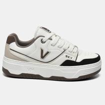 Tênis Via Marte Feminino Casual Branco/Marrom 225-010-12 Cor:Branco/MarromTamanho:40