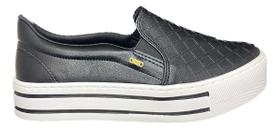 Tênis Via Marte Feminino Casual Plataforma Slip Calce Fácil Tênis Via Marte Feminino Casual Plataforma Slip Calce Fácil