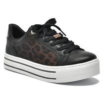 Tênis Via Marte Feminino Flatform Animal Print 010-021-01 Tênis Via Marte Feminino Flatform Animal Print 010-021-01