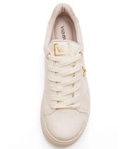 Tênis Via Marte Feminino Marfim e Preto Ref:016-017 Tênis Via Marte Feminino Marfim e Preto Ref:016-017