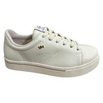 tenis via marte feminino napa branco casual