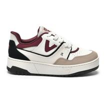 Tenis Via Marte Feminino Nobuck Branco Bege 042-004-06 Tenis Via Marte Feminino Nobuck Branco Bege 042-004-06