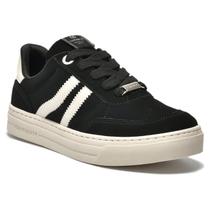 Tênis Via Marte Feminino Nobuck Casual Listras 218-001-01 Tênis Via Marte Feminino Nobuck Casual Listras 218-001-01