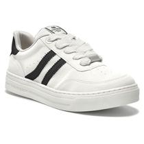 Tênis Via Marte Feminino Nobuck Casual Listras 218-001-01