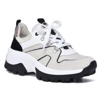 Tenis via marte feminino sneaker casual 23-1307-01