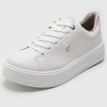 Tênis Via Marte Flatform Casual Feminino - Branco Tênis Via Marte Flatform Casual Feminino - Branco
