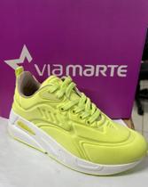 Tênis Via Marte Modinha Feminino Cor Verde Claro Ref. 2211401