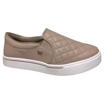 Tênis Via Marte Slip On casual Feminino