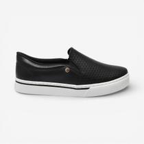 Tênis Via Marte Slip On Casual Preto Tênis Via Marte Slip On Casual Preto