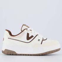 Tênis Via Marte V042 Feminino Branco e Bege Tênis Via Marte V042 Feminino Branco e Bege