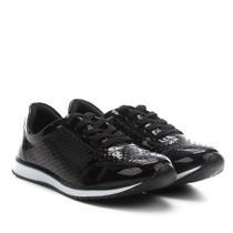 Tênis Via Uno Jogging Verniz Laser Cut Feminino Tênis Via Uno Jogging Verniz Laser Cut Feminino