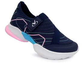 Tênis Via Vip Infantil Slip On Calce Fácil Conforto 31/36