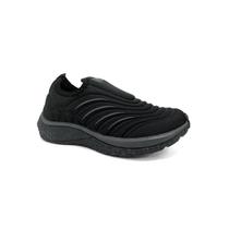 Tênis Via Vip Juvenil Jogging Calce Fácil Vv9533.Pg Preto Tênis Via Vip Juvenil Jogging Calce Fácil Vv9533.Pg Preto