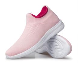 Tênis vibdiv Pull-on para caminhada femininos rosa tamanho 6