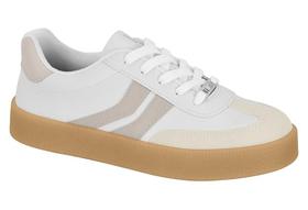 Tênis Vizzano Branco/Branco OFF/Cinza Ref: 1444.100 Tamanho:37