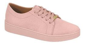 Tênis Vizzano Casual Camurça 1214.205 Feminino Preto Rosa