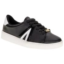 Tênis Vizzano Casual Feminino Confortável Preto Branco Tênis Vizzano Casual Feminino Confortável Preto Branco