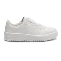 Tênis Vizzano Casual Recortes Branco Feminino Tênis Vizzano Casual Recortes Branco Feminino