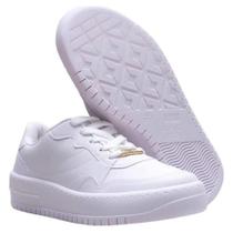 Tênis Vizzano Feminino Branco Solado Alto Casual Leve