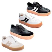 Tenis Vizzano Feminino Casual Moda 1444.100 Cor:Off+BegeTamanho:37
