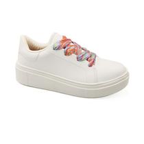 Tenis Vizzano Feminino Flatform Branco lenço Multi Color 1339.321