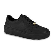 Tênis Vizzano Feminino Flatform Confortável Sola Alta Preto