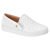 Tênis Vizzano Feminino Slip On Básico Branco Tênis Vizzano Feminino Slip On Básico Branco
