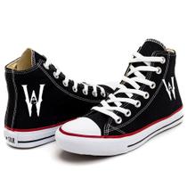 Tênis Wandinha Addams Netflix Novidade Moda Casual Série Infantil E Adulto Tênis Wandinha Addams Netflix Novidade Moda Casual Série Infantil E Adulto