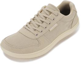 Tênis WHITIN Barefoot com Bico Largo em Lona Bege Tênis WHITIN Barefoot com Bico Largo em Lona Bege