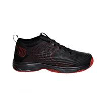Tênis Wilson Pro Open 3.0 Clay Masculino Preto e Vermelho Tênis Wilson Pro Open 3.0 Clay Masculino Preto e Vermelho