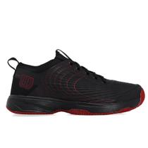 Tênis Wilson Pro Open 3.0 Clay Preto e Vermelho Tênis Wilson Pro Open 3.0 Clay Preto e Vermelho