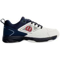 Tênis Wilson Slice 3.0 All Court Unissex Branco Azul Marinho Tênis Wilson Slice 3.0 All Court Unissex Branco Azul Marinho