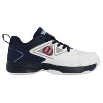 Tênis Wilson Slice 3 Branco e Marinho Masculino