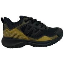 Tênis Wonder 1301 Masculino - Preto e Dourado