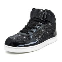 Tênis Wooowyet Glitter High Top Shoes para crianças, meninos e meninas