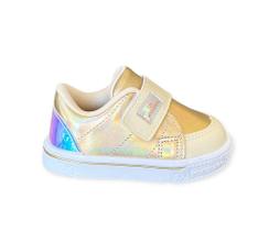 Tênis World Colors Docinho Infantil Feminino Cor Dourado