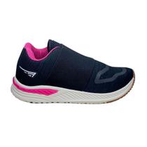 Tenis Zeuz Calce Facil 91 KX Elastico Infantil Preto/Pink Tenis Zeuz Calce Facil 91 KX Elastico Infantil Preto/Pink