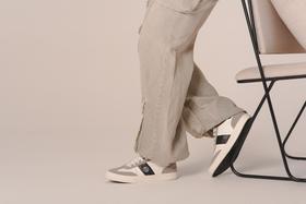 TênisMasculino Casual Branco PRL Urbano Moderno Solado Borracha