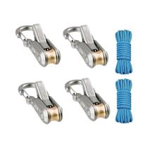 Tensionador De Corda Retrátil Reforçado Para Fixação De Lona De Acampamento, Rede, Barco E Tensionador De Corda Retrátil Reforçado Para Fixação De Lona De Acampamento, Rede, Barco E