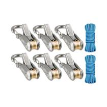 Tensionador De Corda Retrátil Reforçado Para Fixação De Lona De Acampamento, Rede, Barco E Tensionador De Corda Retrátil Reforçado Para Fixação De Lona De Acampamento, Rede, Barco E