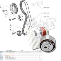 Tensor da Correia Dentada Motor Fire 1.0 1.4 8v Original Fiat Tensor da Correia Dentada Motor Fire 1.0 1.4 8v Original Fiat