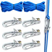 Tensor de corda 6 unidades com ajustadores de rolete para camping Tensor de corda 6 unidades com ajustadores de rolete para camping