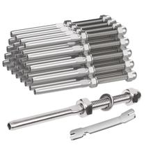 Tensores para Cable de Barandilla BLIKA Paquete de 30, Acero Inoxidable T316, 10.5 cm Tensores para Cable de Barandilla BLIKA Paquete de 30, Acero Inoxidable T316, 10.5 cm