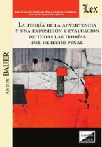 Teoría de la advertencia y una exposición y evaluación - Ediciones Olejnik